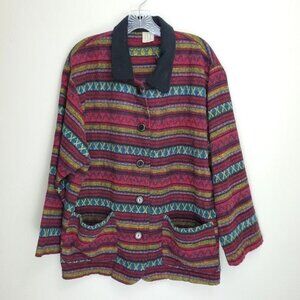Vintage IVY southwest knit unlined shacket